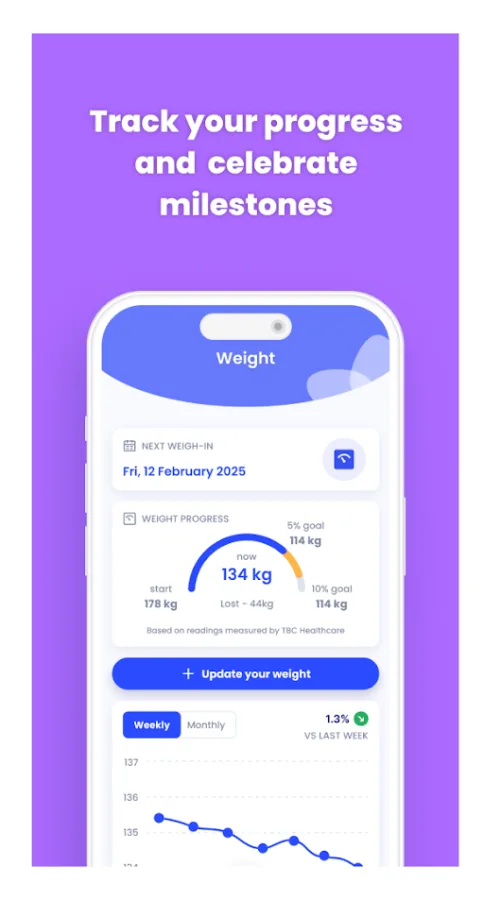 My Healthy Weight — screen 2